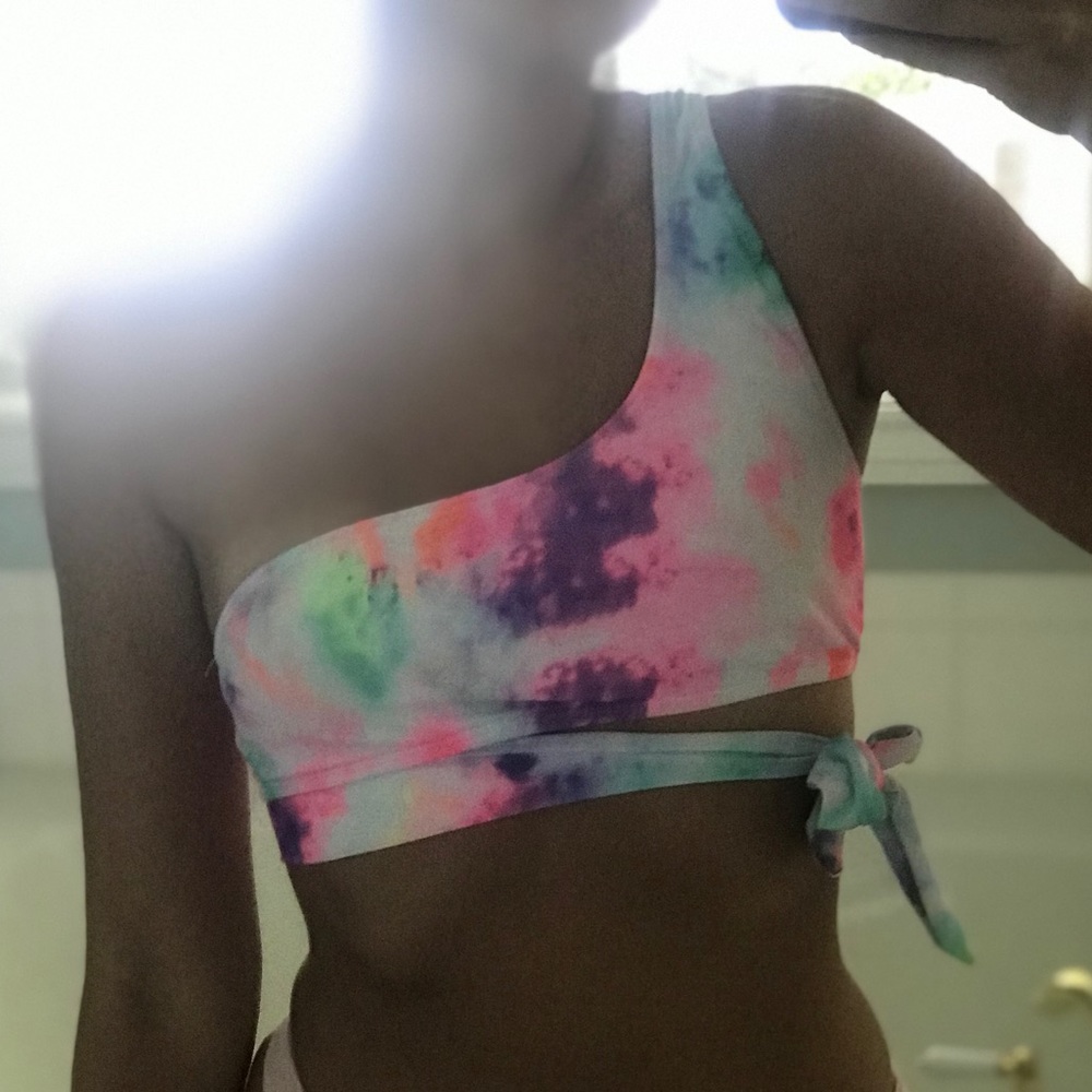 SHEIN tie dye bathing suit top - like new